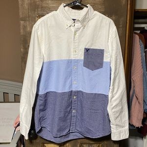 AE button down